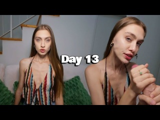 italian girl cries with pleasure during a blowjob