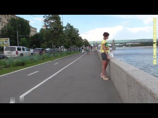 he walks to the joy of us without panties.